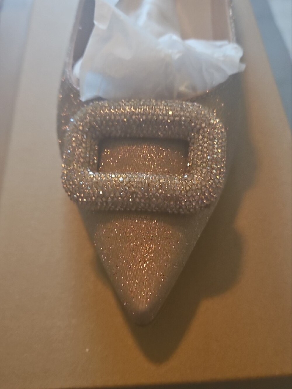 Steve Madden Glitter Pointed Ballet Flat